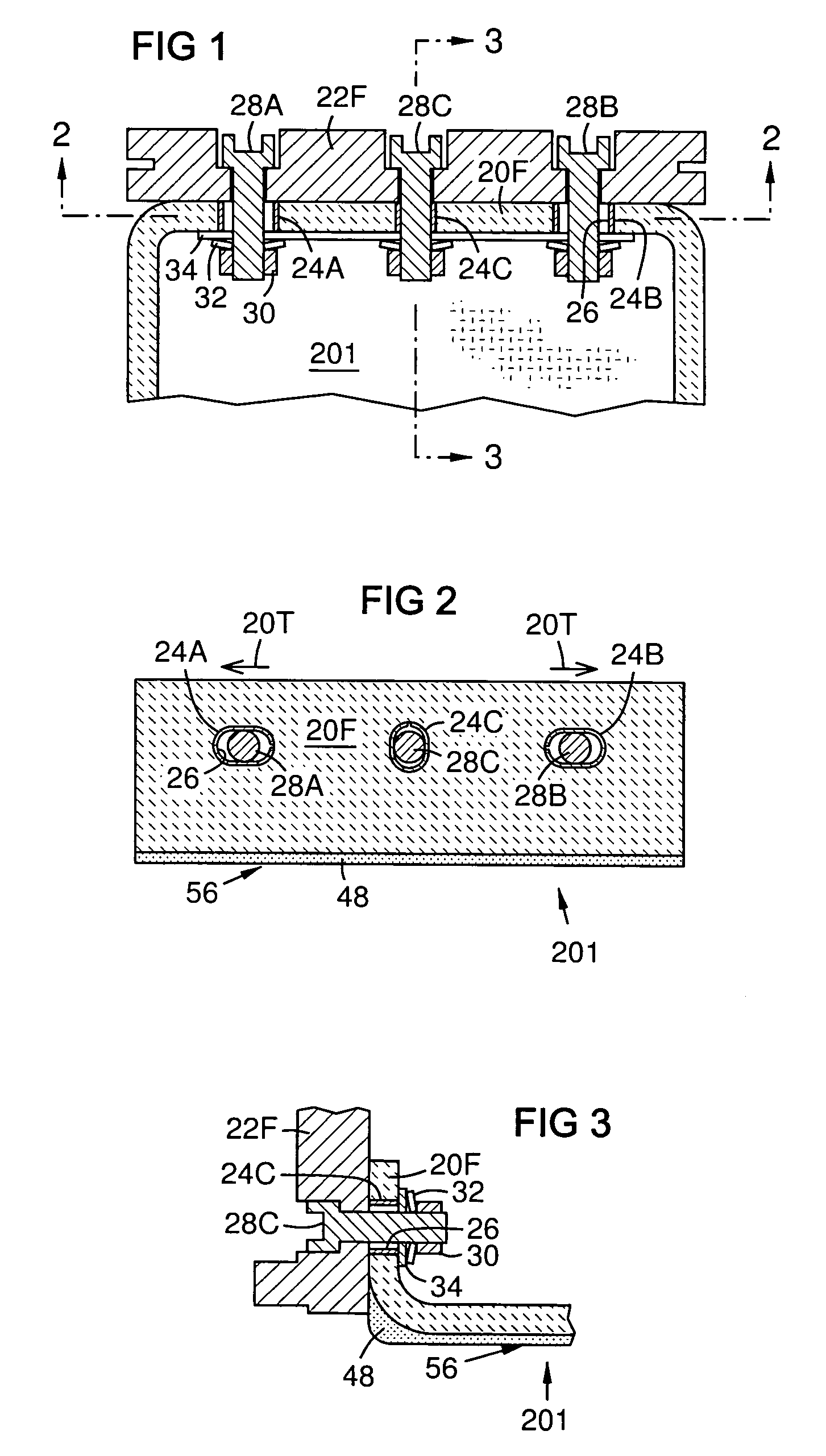 CMC to metal attachment mechanism