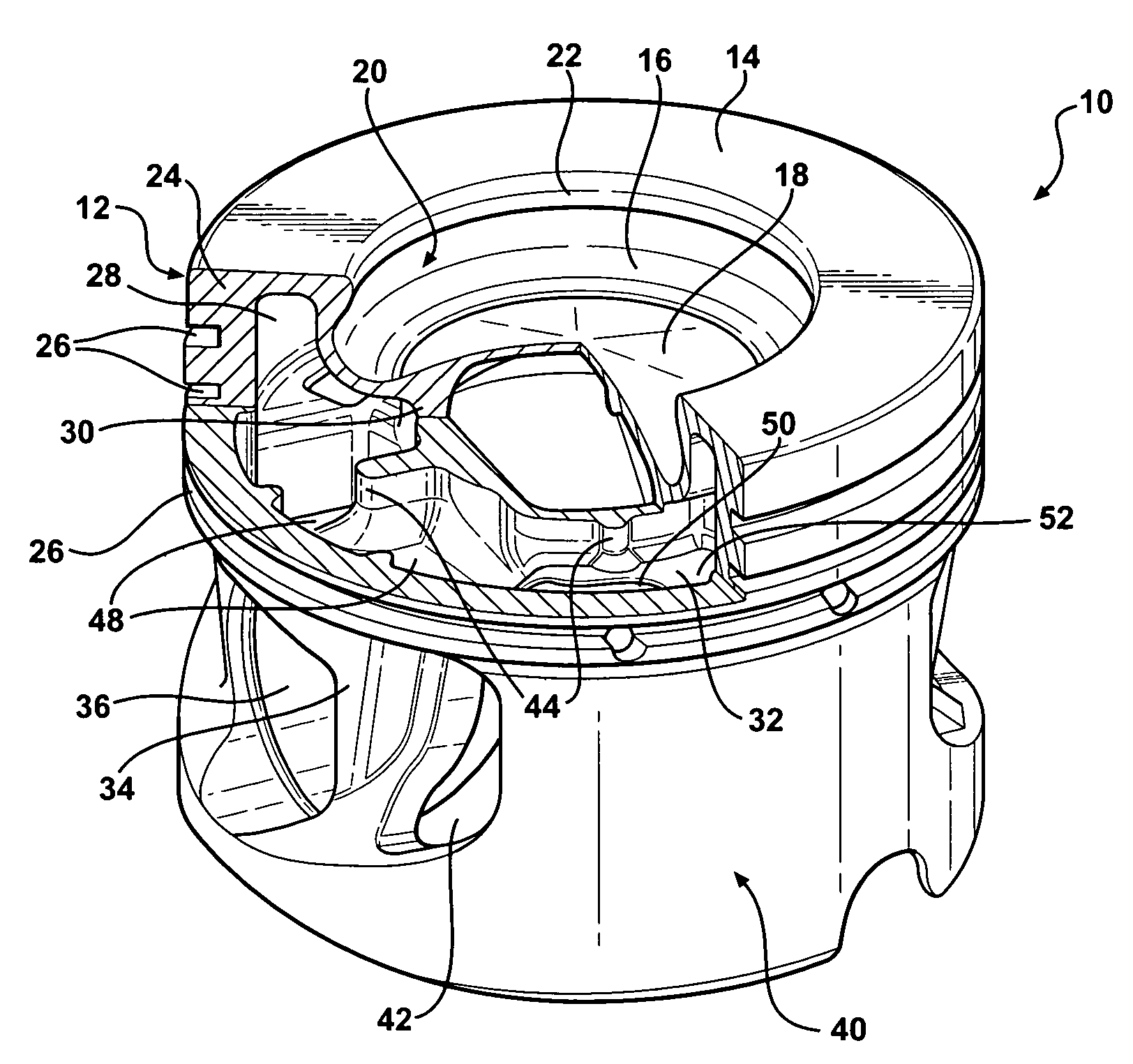 One piece cast steel monobloc piston