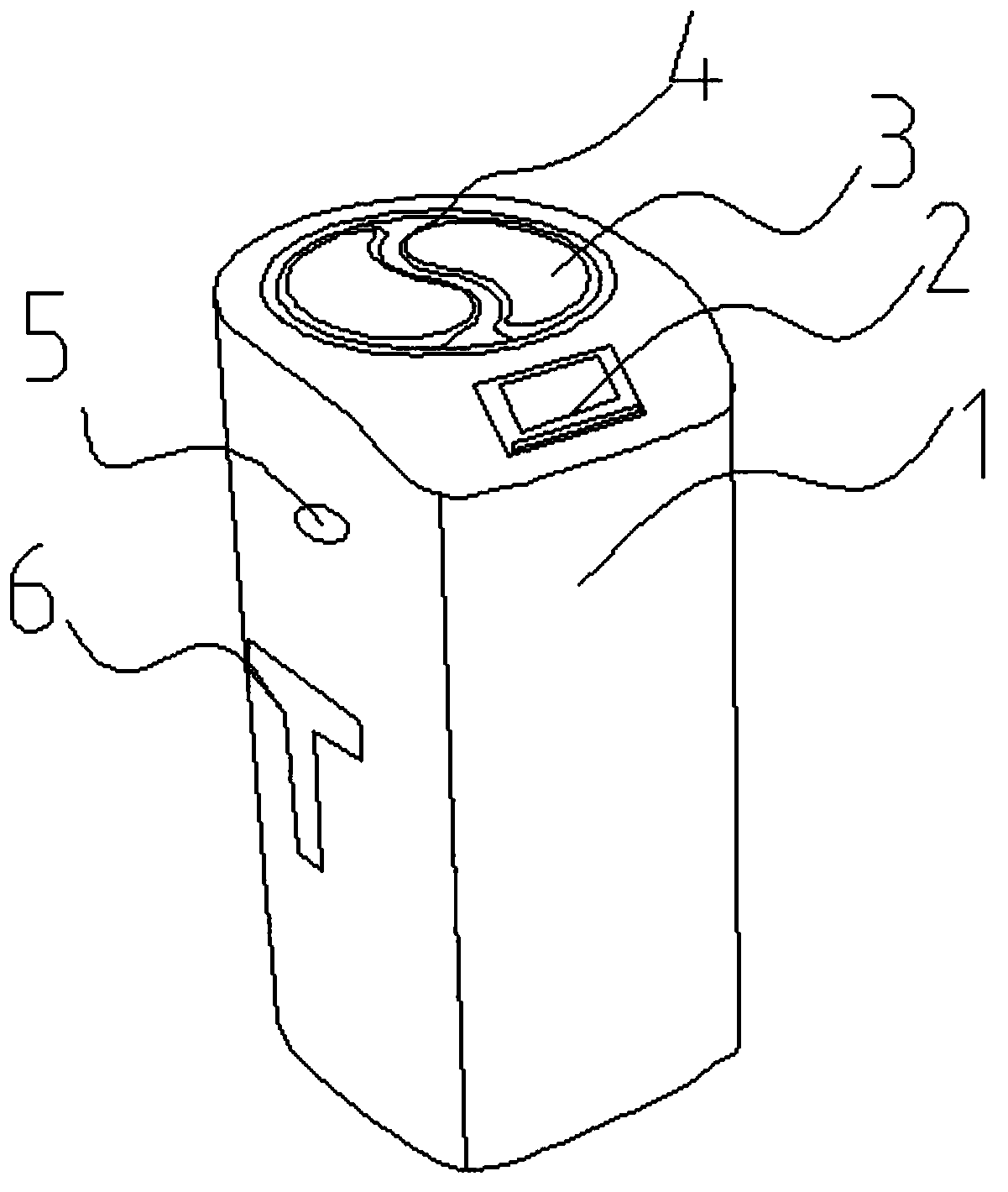 Liquid-phase circulation air purification device