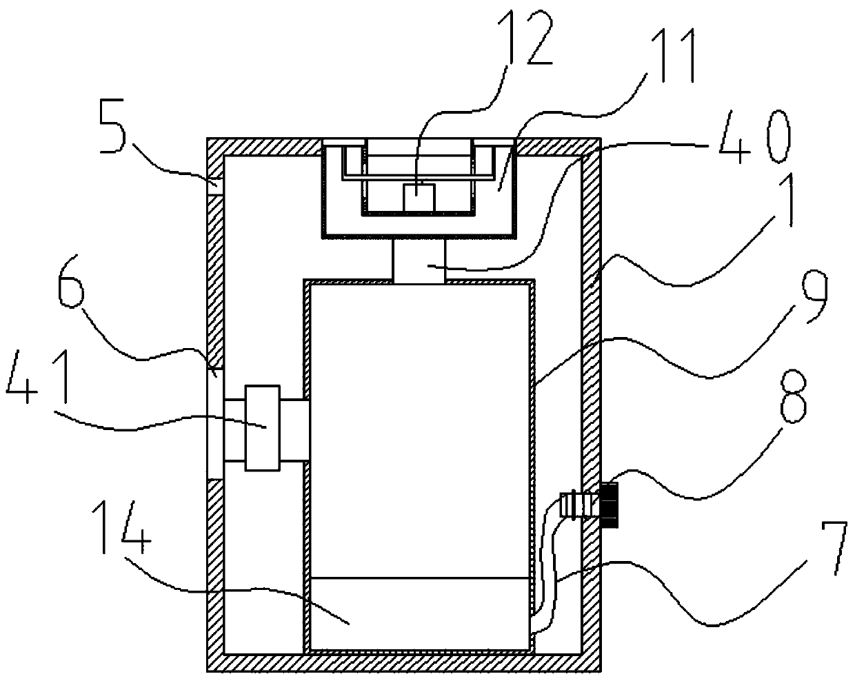 Liquid-phase circulation air purification device