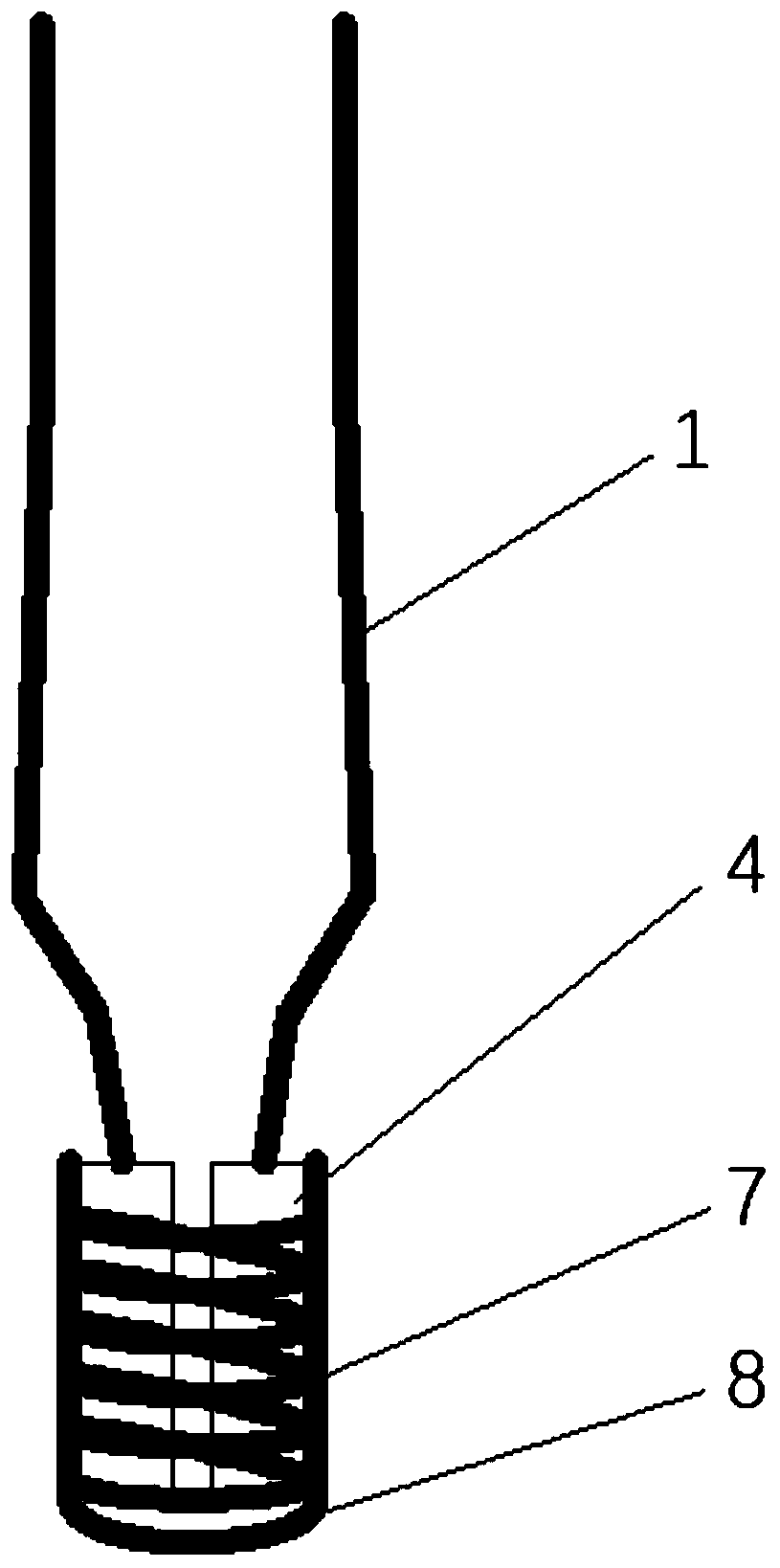 A VCR mining method no-sweep hole blasting charge structure and its construction method