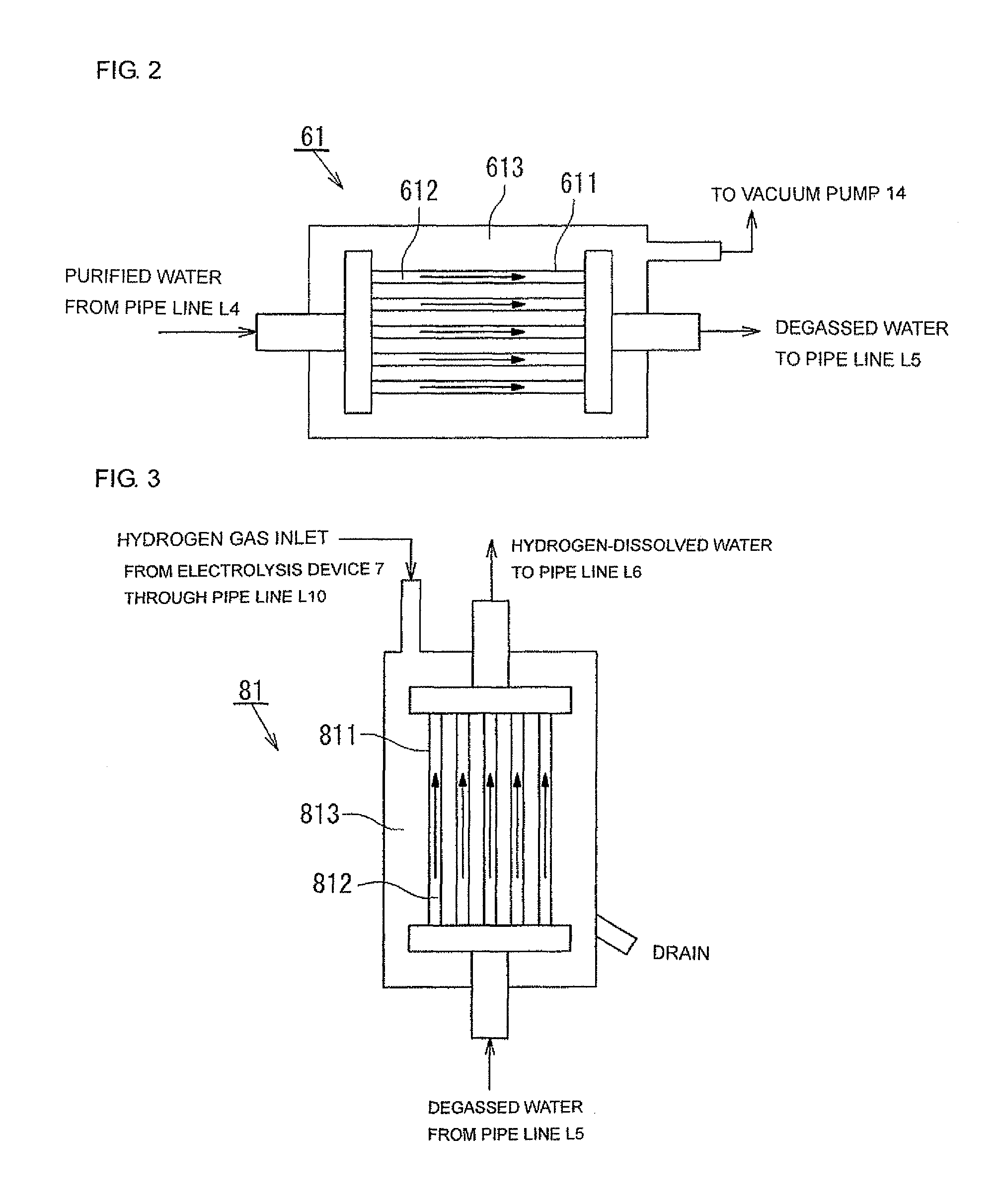 Process for producing hydrogen-containing water for drinking