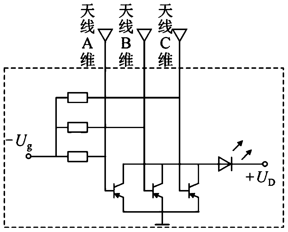 Dipole antenna-based active three-dimensional pulse electric field strength measuring instrument