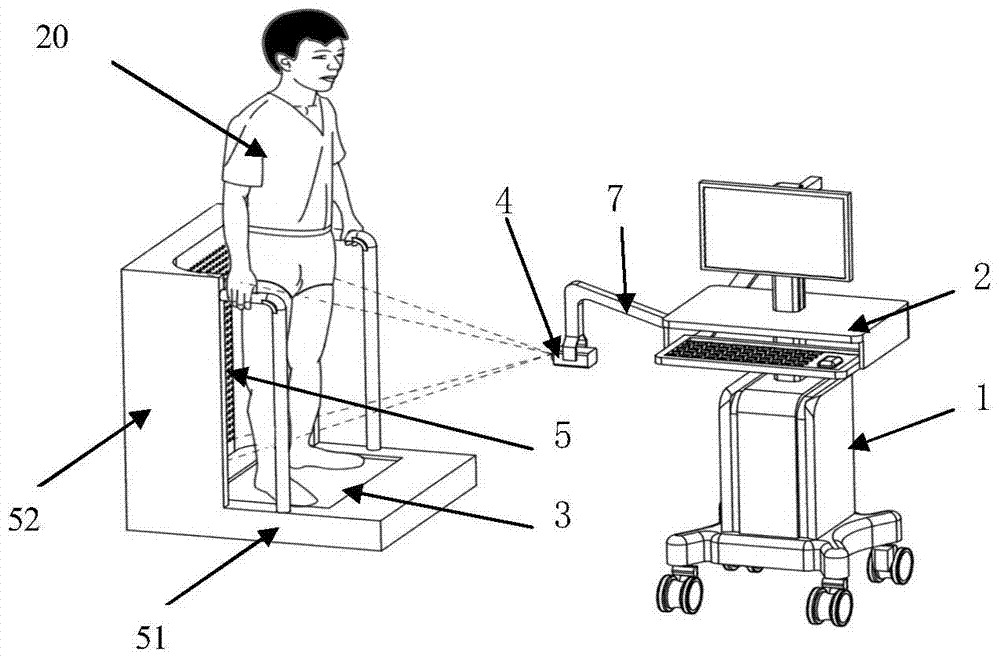 A thermal imaging detection device and detection method for peripheral vascular disease