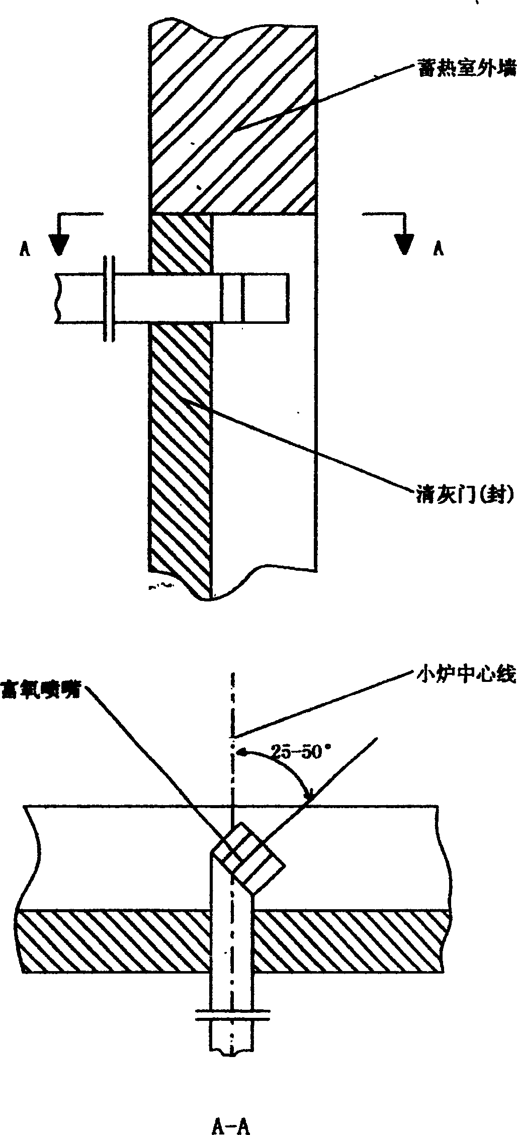 Oxygen-enriched combustion supporting method for float glass melting kiln