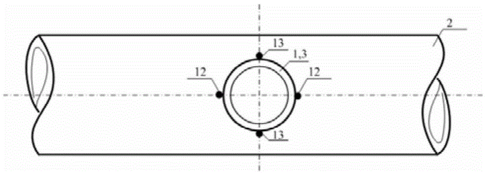 A local post-weld heat treatment method for butt joints of three-way branch pipes