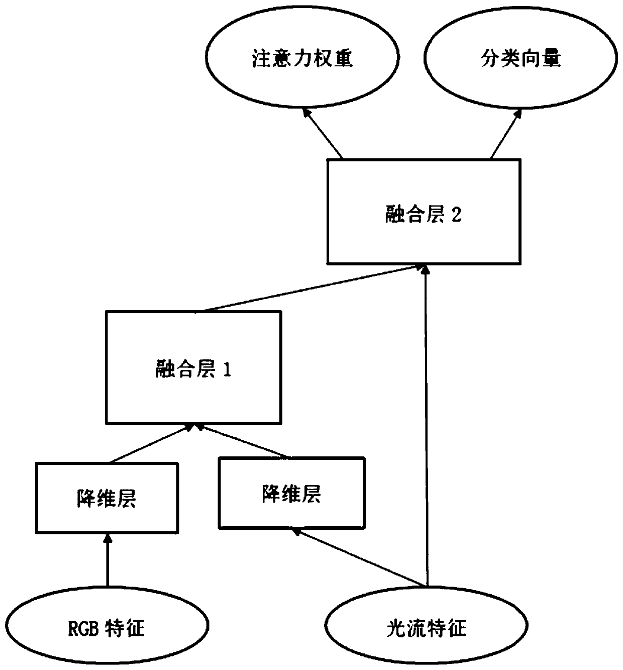 Action detection method based on asymmetric multi-flow