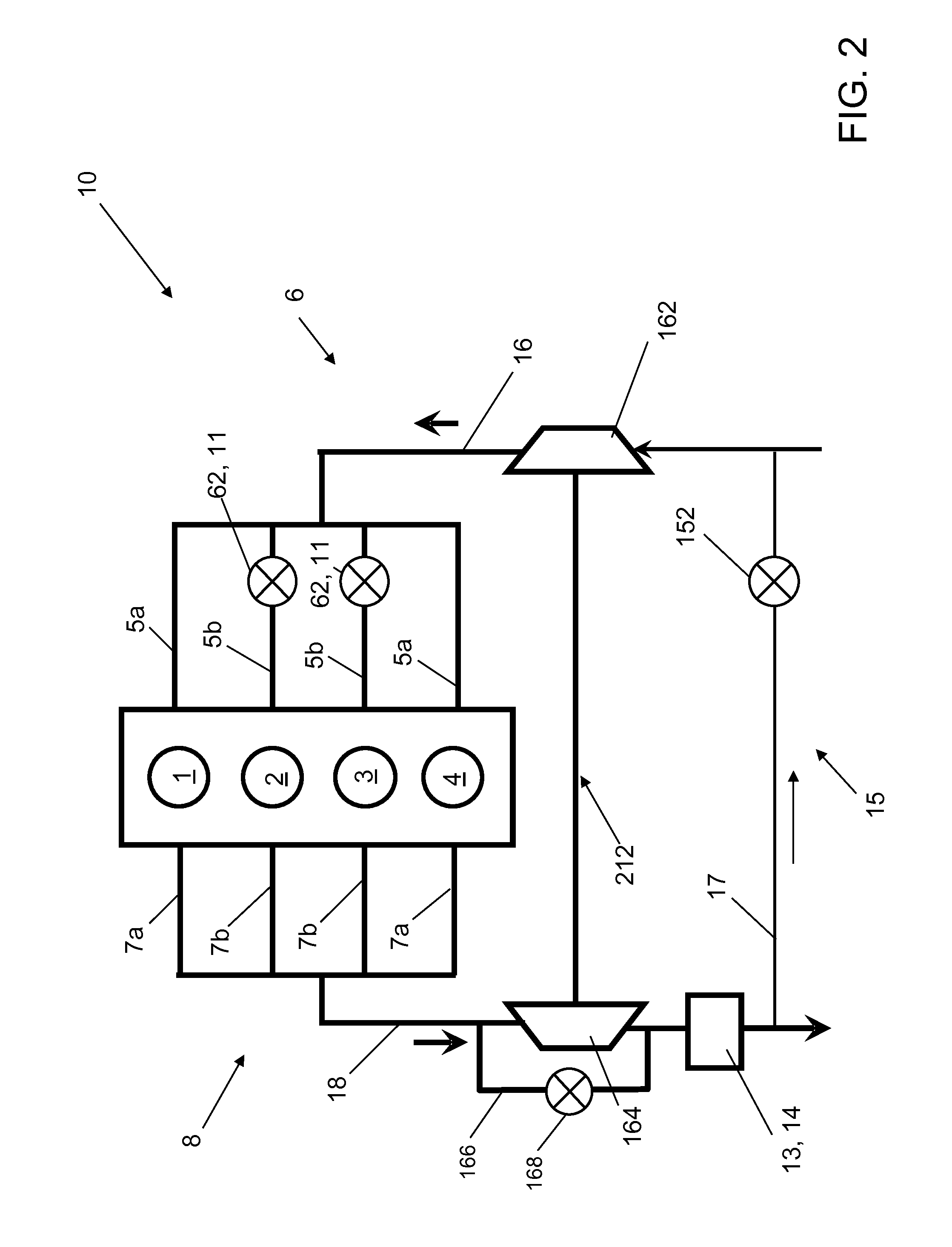 Internal combustion engine featuring partial shutdown and method for operating an internal combustion engine of this kind