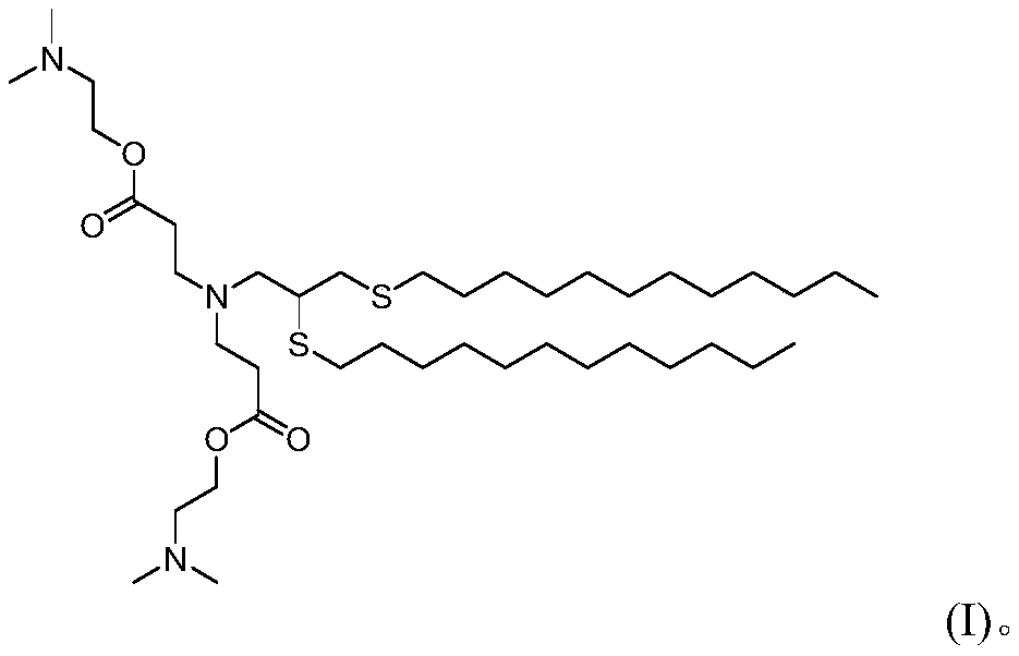 Cationic amino lipid as well as synthesis method and application thereof