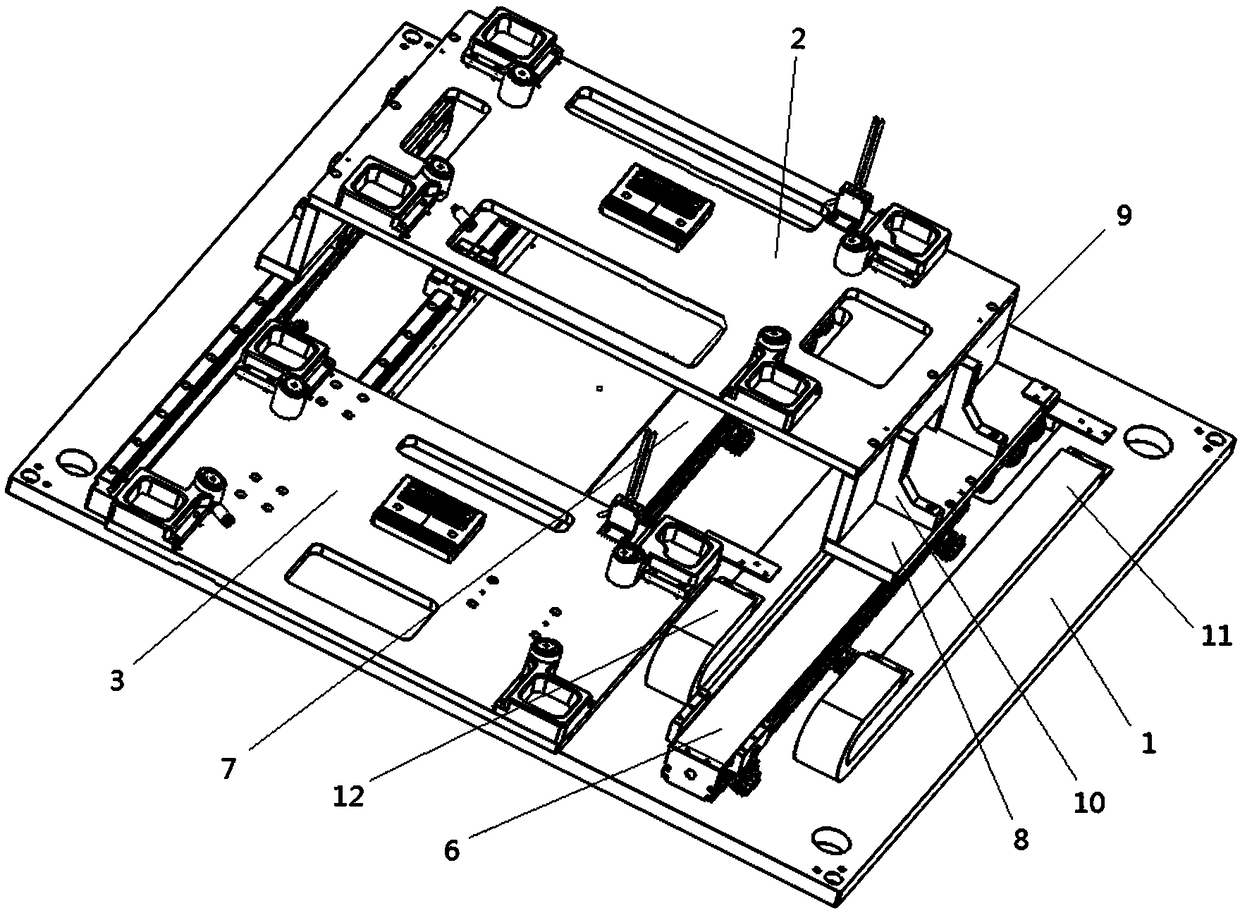 Workpiece bearing device for glue dispenser and glue dispenser