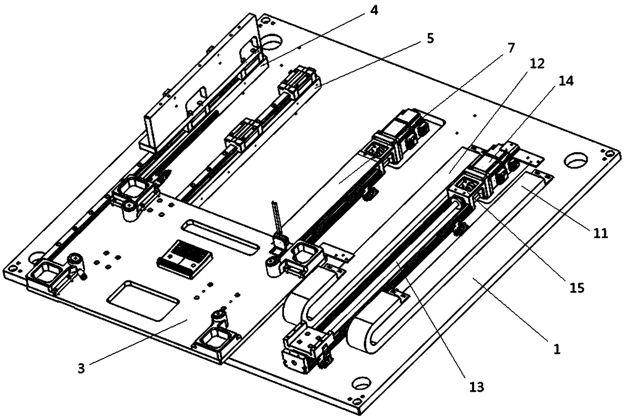 Workpiece bearing device for glue dispenser and glue dispenser