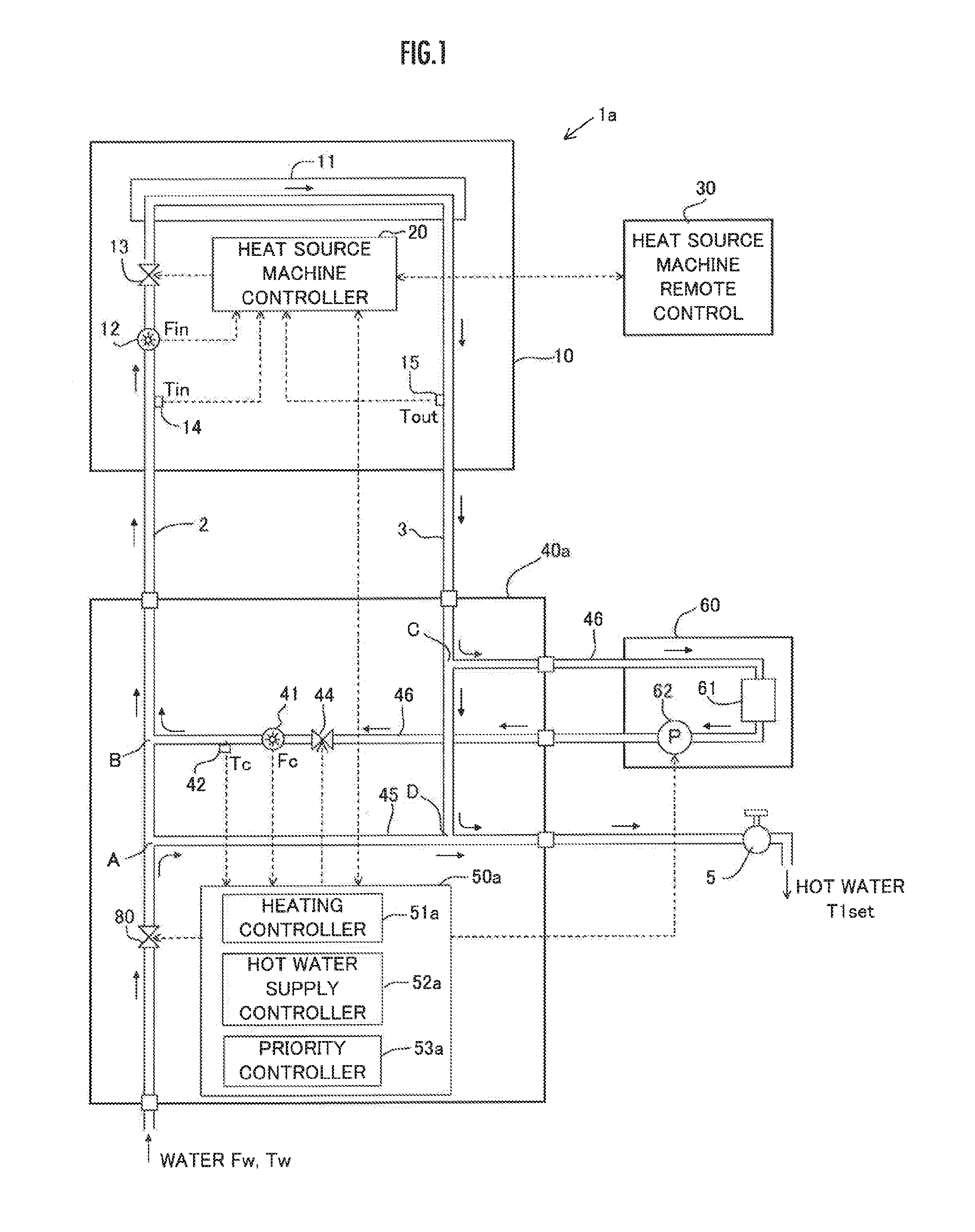 Hot water supply and heating system