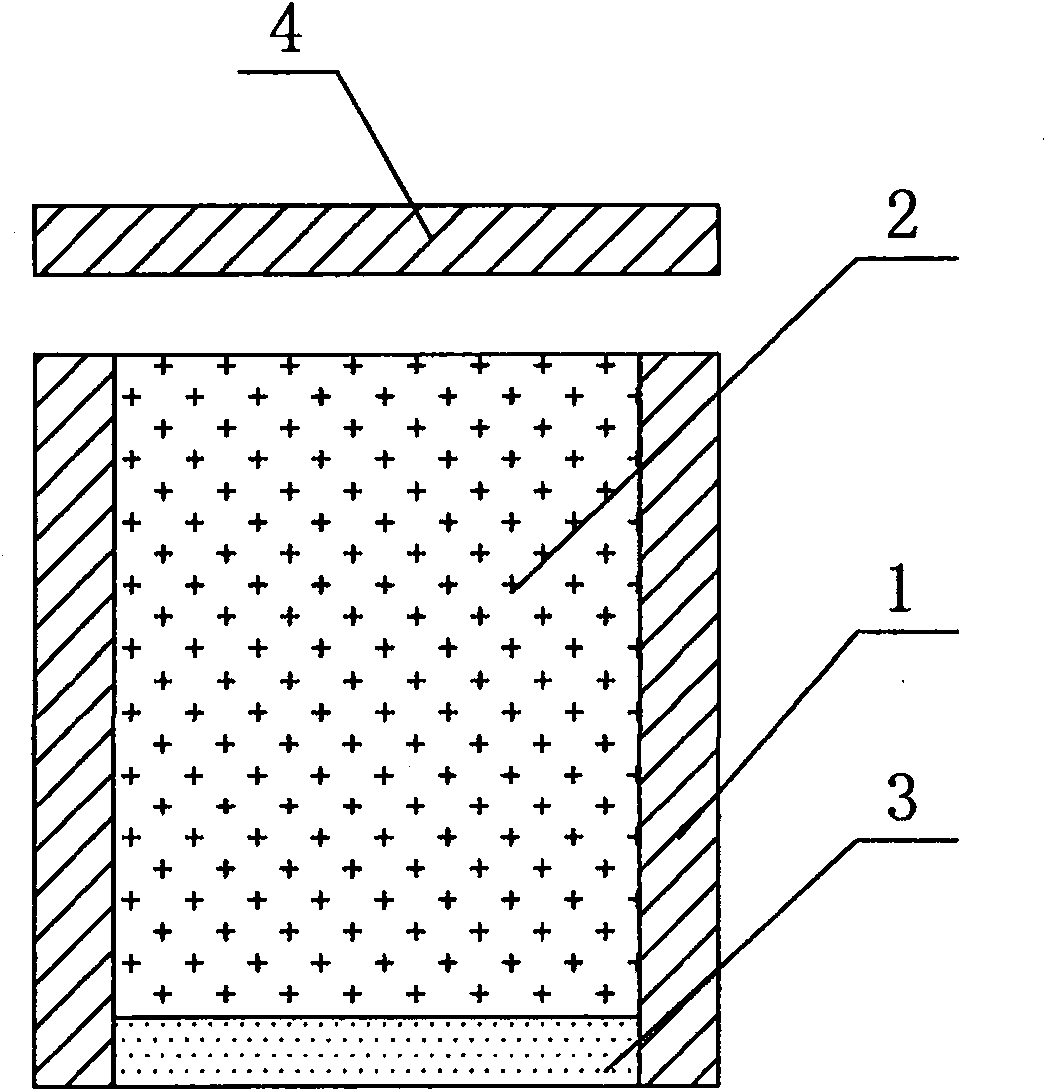 Explosive compacting method capable of eliminating additional temperature affection