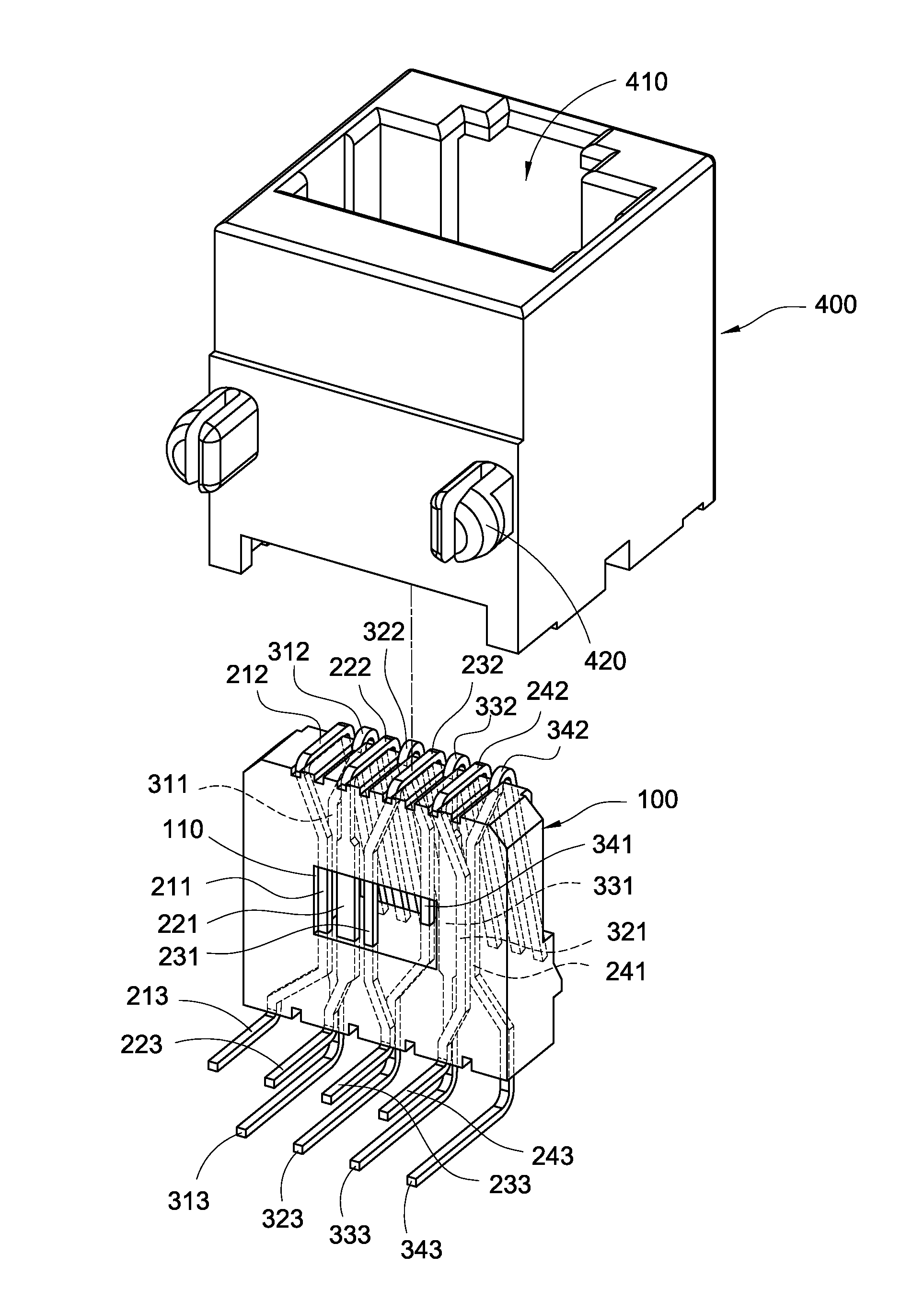 Network connector socket