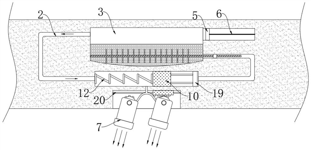 A high-efficiency fire protection system for office buildings