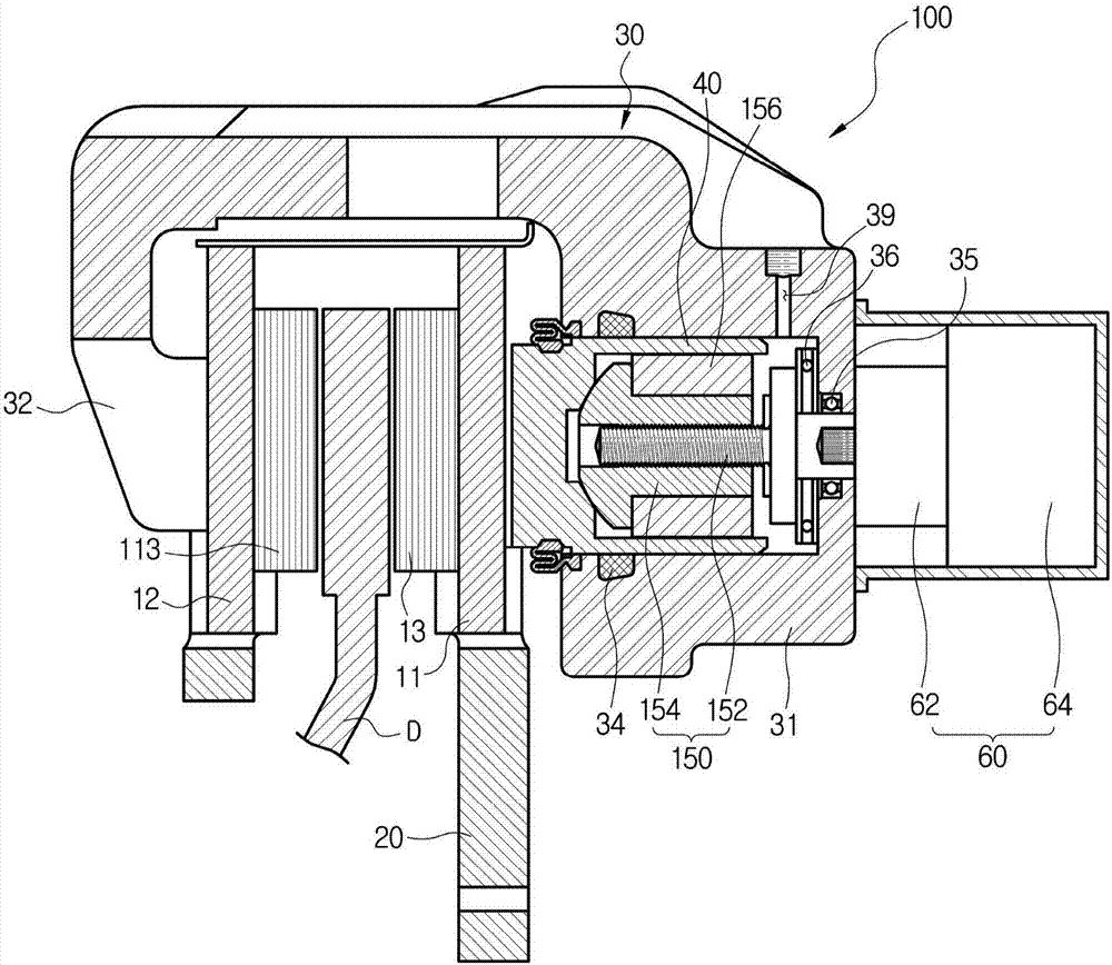 Electric caliper brake