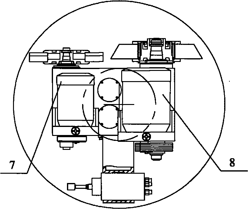 Grinding head device with a plurality of grinding wheel main shafting