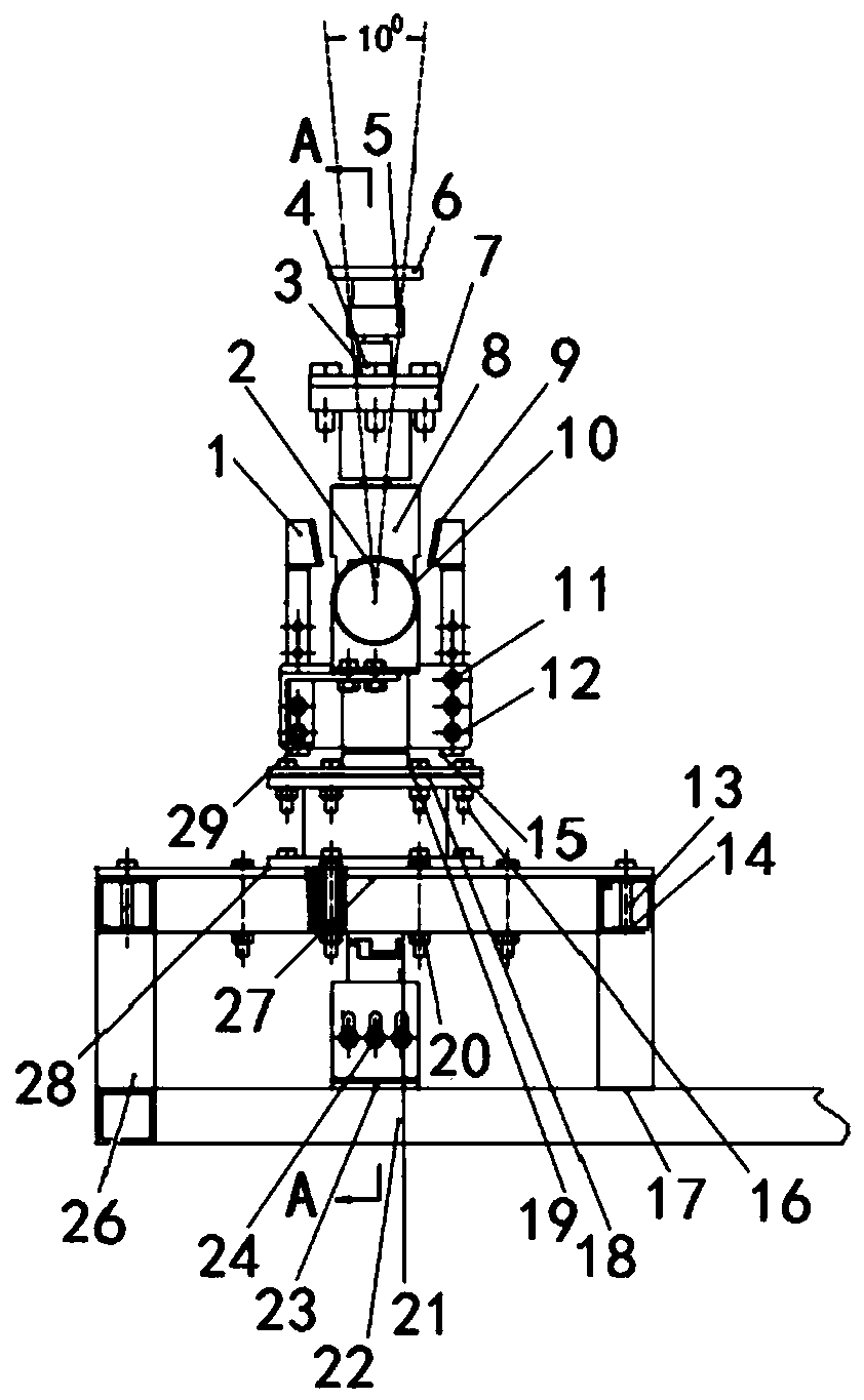 Ground flight test platform and test method for coaxial double-rotor unmanned aerial vehicle