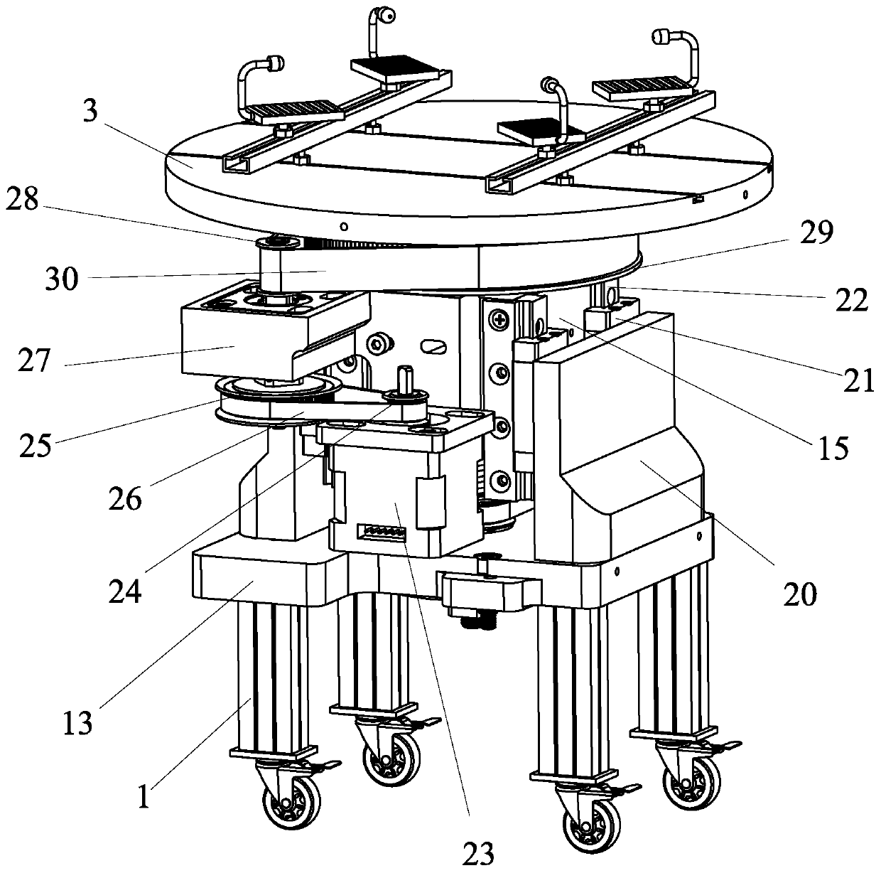 Transformer shell paint spraying device