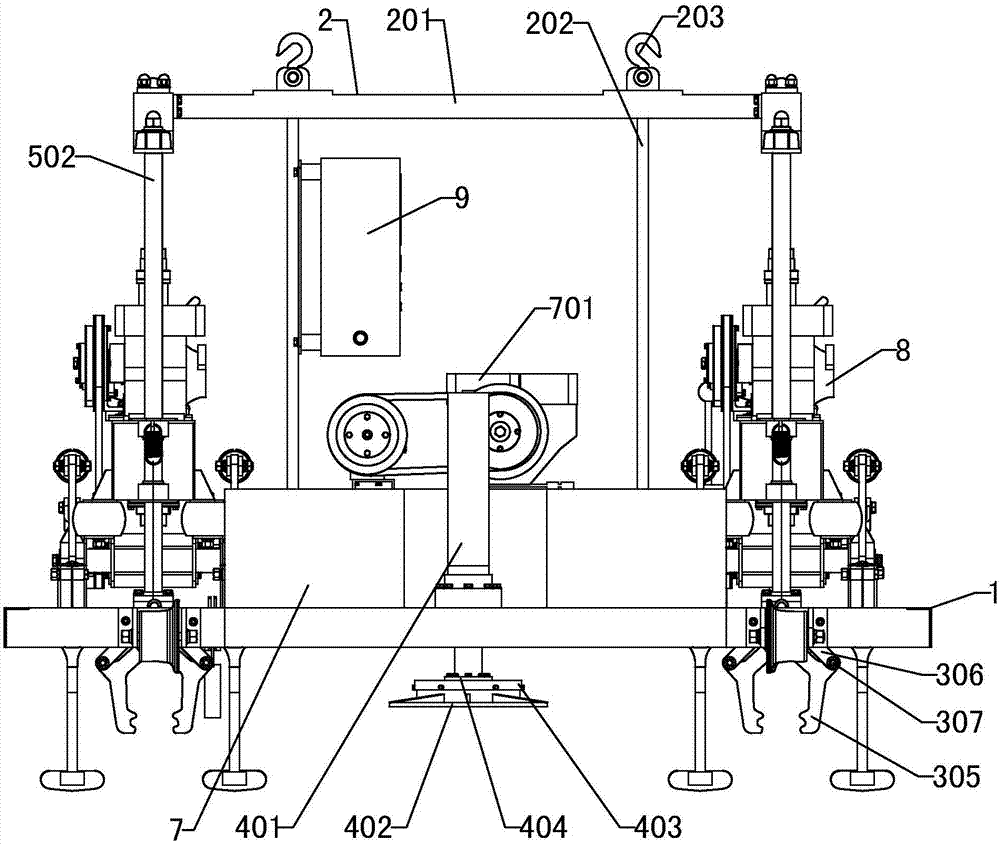 Small full-automatic hydraulic tamping wagon