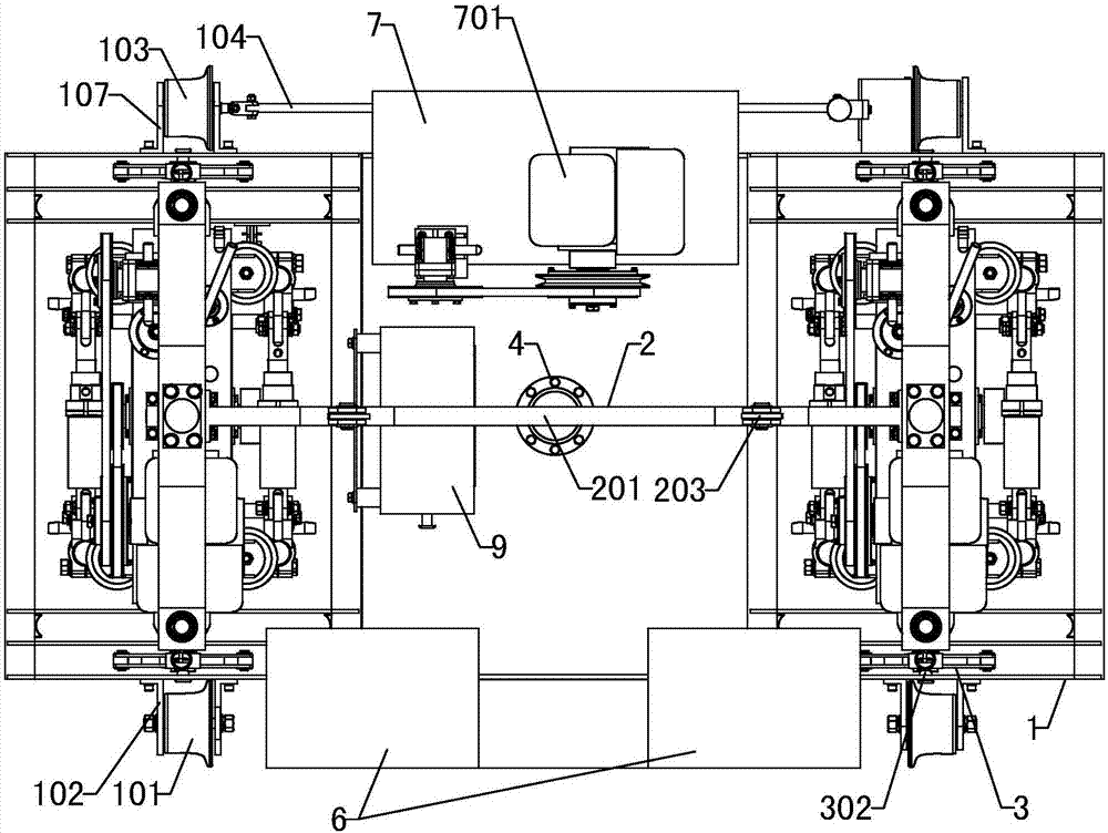 Small full-automatic hydraulic tamping wagon