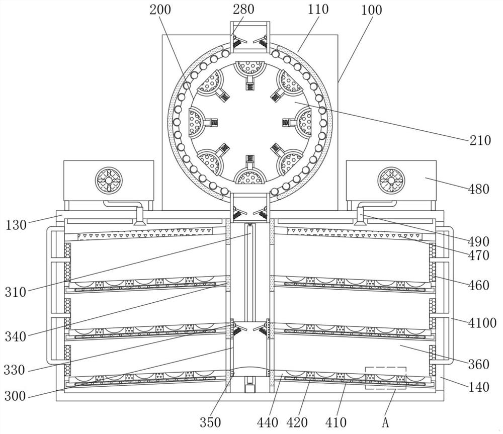 Feeding device for dryer