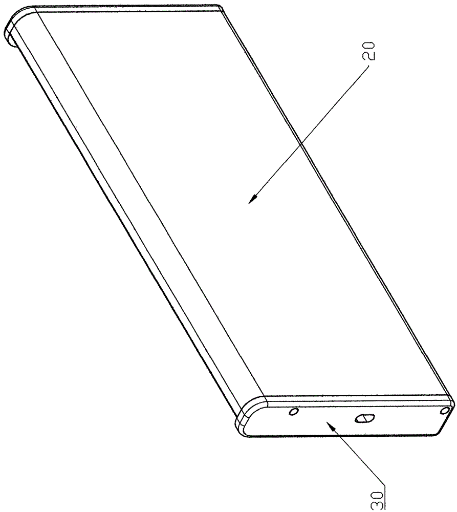 Transversely foldable type LED wall lamp