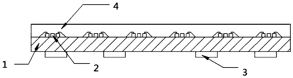 COB display screen packaging method based on copper wire bonding