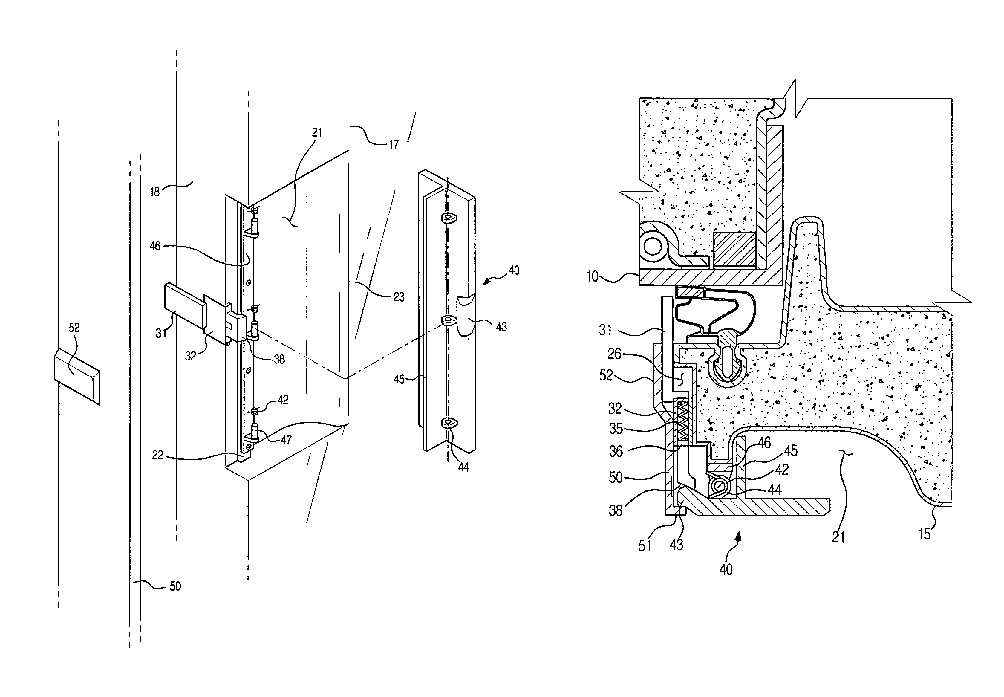 Opening device for refrigerator