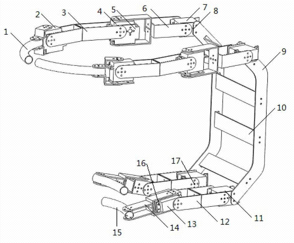 Four-feet climbing robot