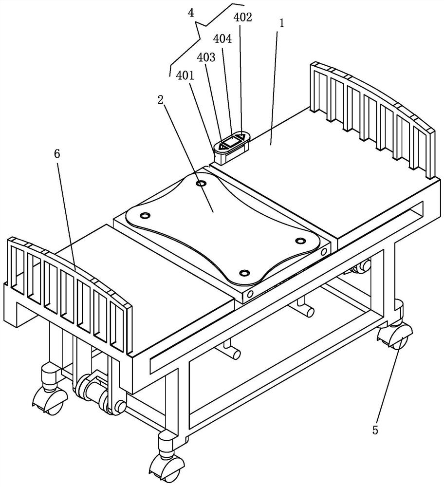 Auxiliary nursing bed