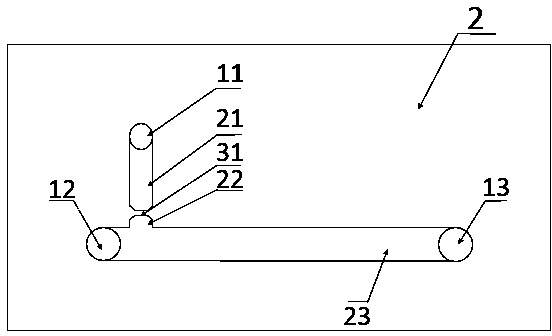 Simple microfluid flow velocity measuring device