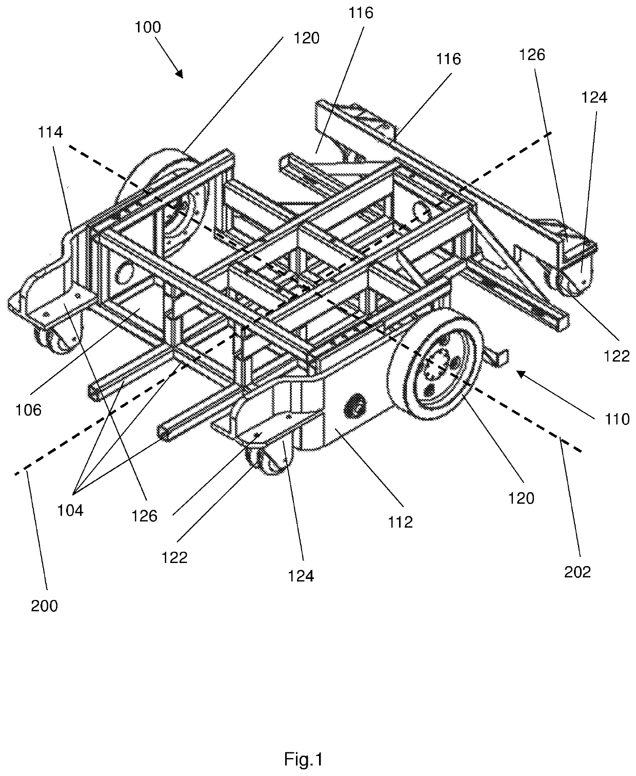 Suspension system for an automated guide vehicle