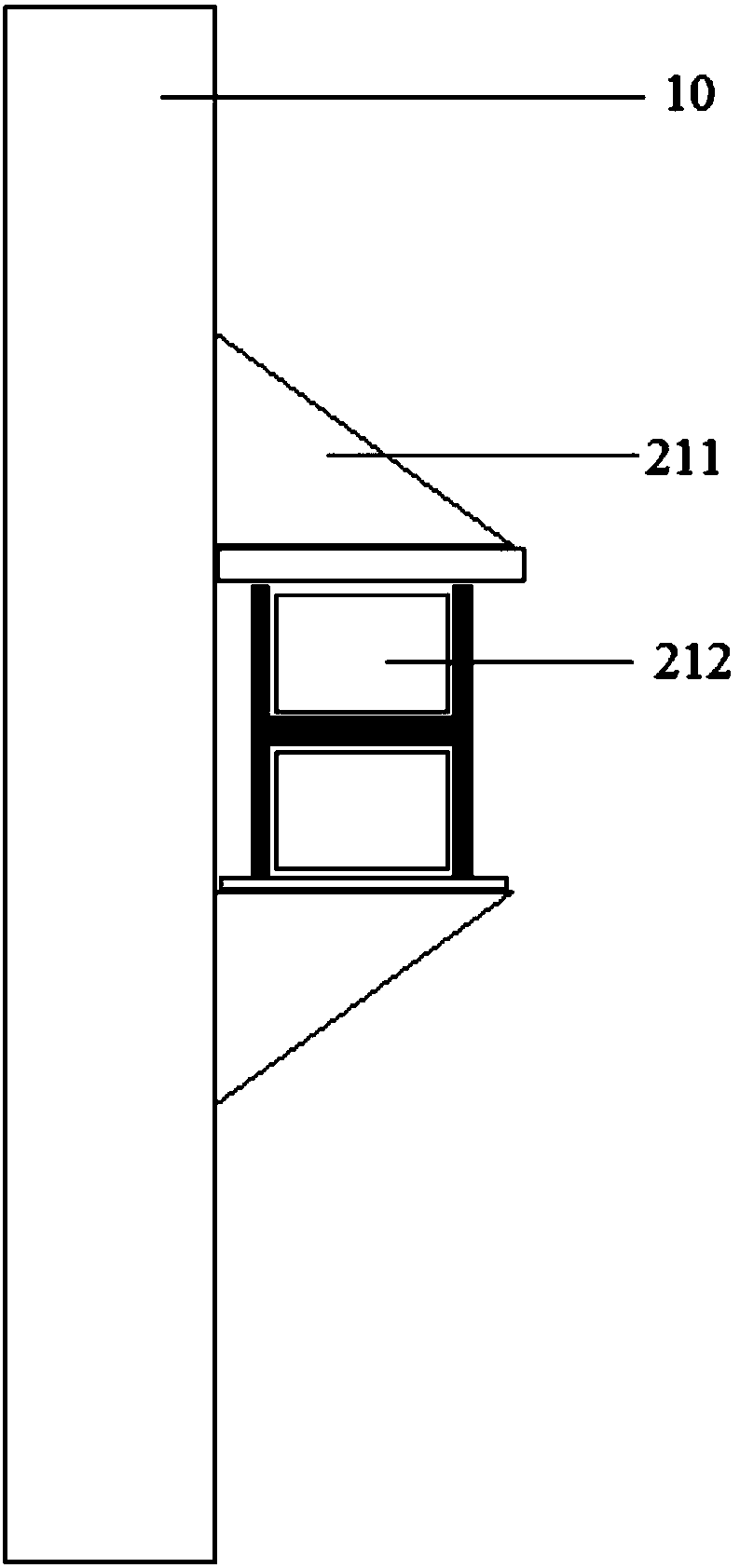 Foundation pit supporting structure and construction method thereof