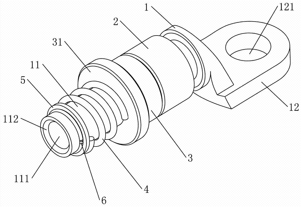 Multi-face external pressing type fast energy-saving conductive connector