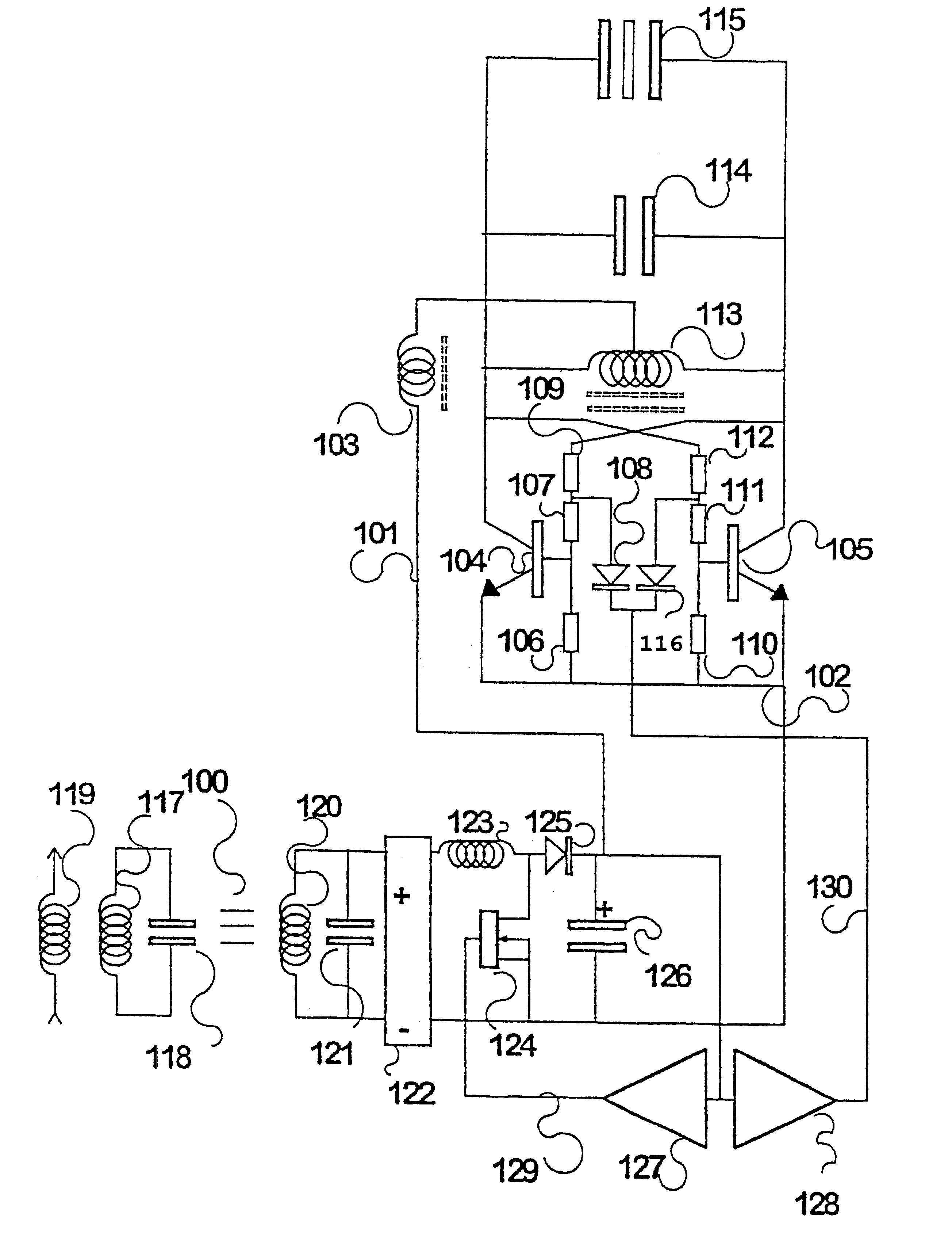 Power supply for an electroluminescent display