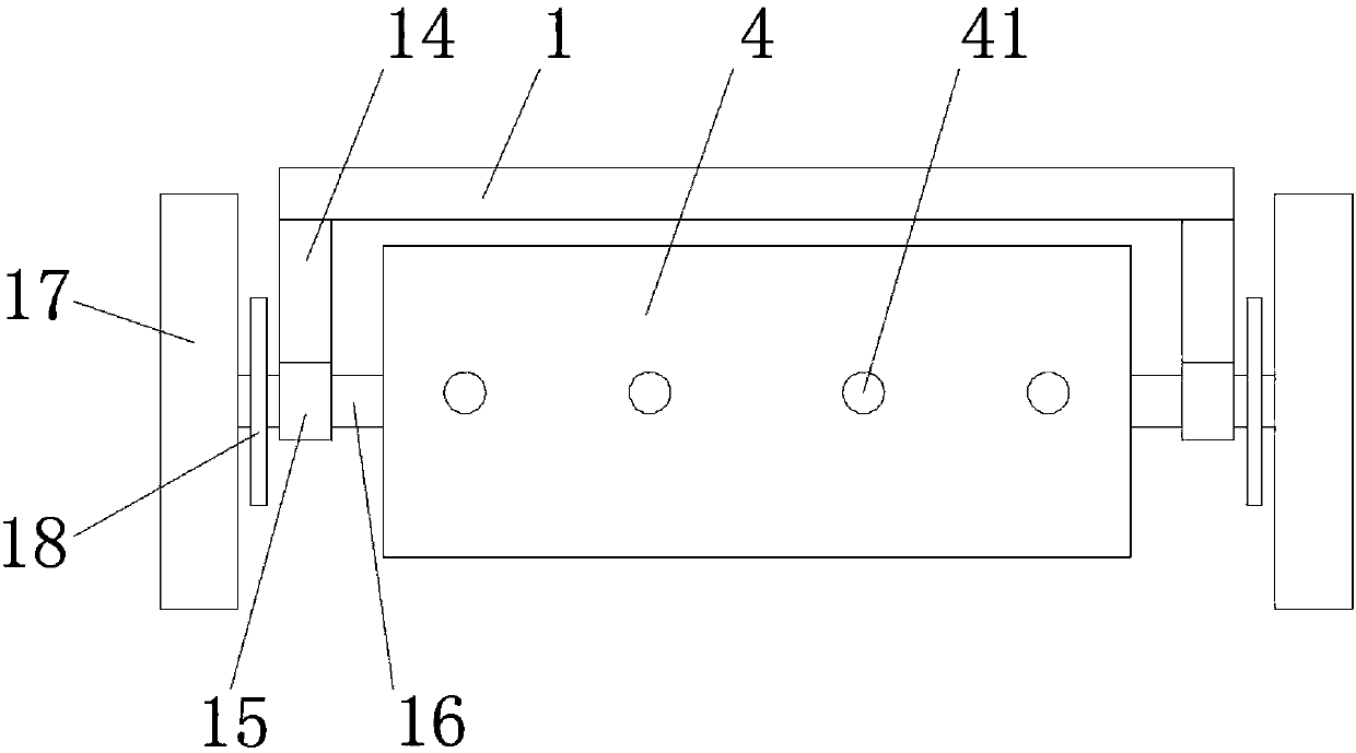 Seeding device capable of automatically watering and used for new crop variety planting