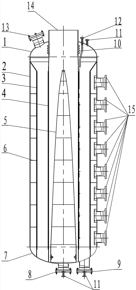 Radial fixed bed oxidative dehydrogenation reactor for regenerating catalyst by sections