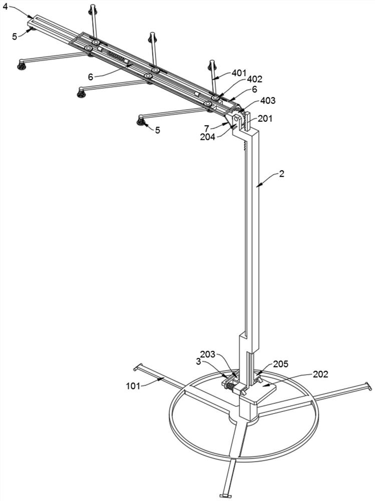 Feeler lever for printing and dyeing machine maintenance illumination