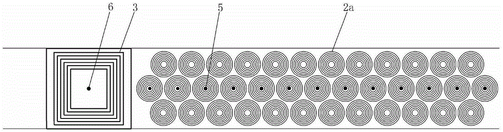 A rail transit non-contact power supply device with honeycomb coil and power supply method thereof