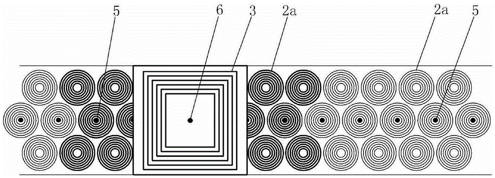 A rail transit non-contact power supply device with honeycomb coil and power supply method thereof