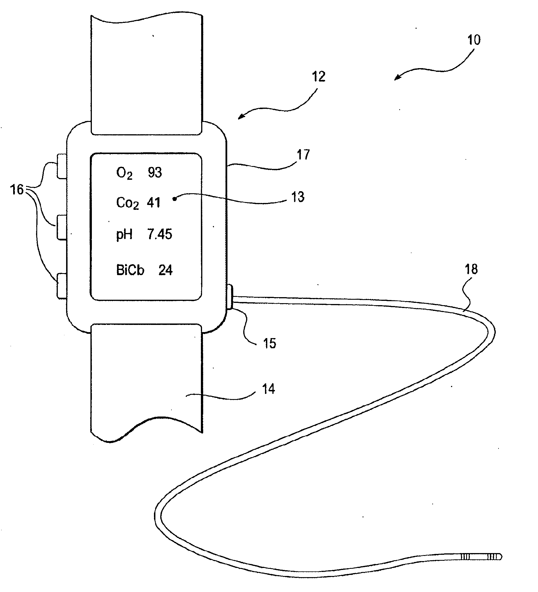 Sensor probe and display module