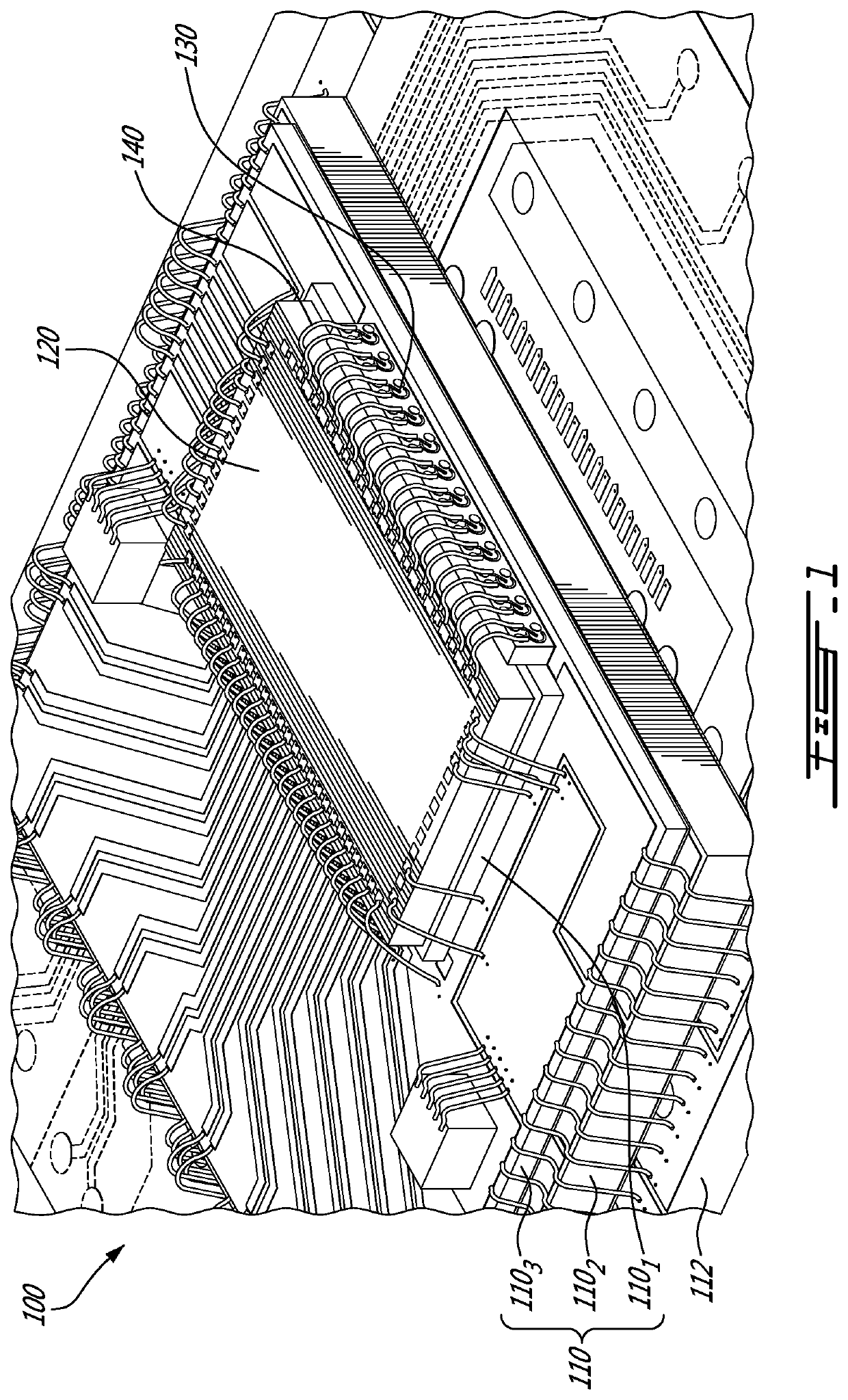 Wirebonding for side-packaged optical engine