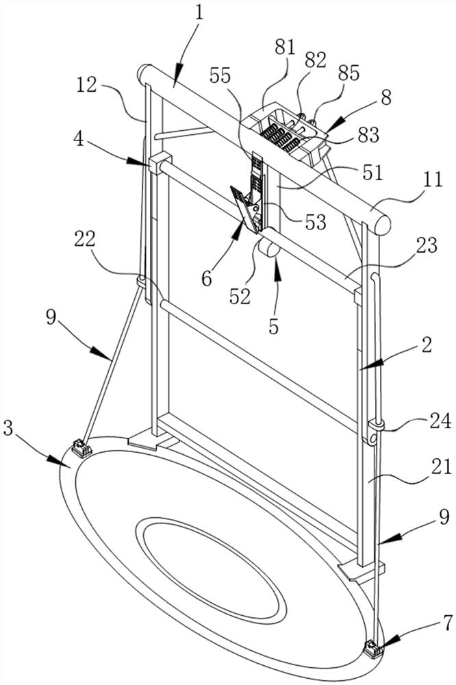 Non-contact classified garbage conveying and dumping device