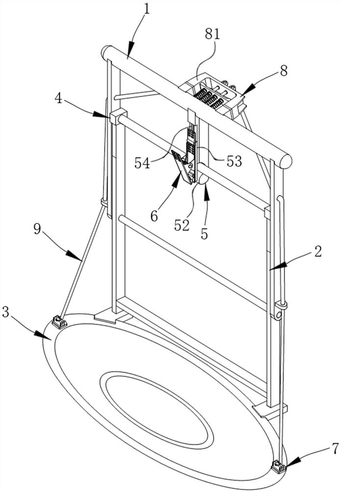 Non-contact classified garbage conveying and dumping device