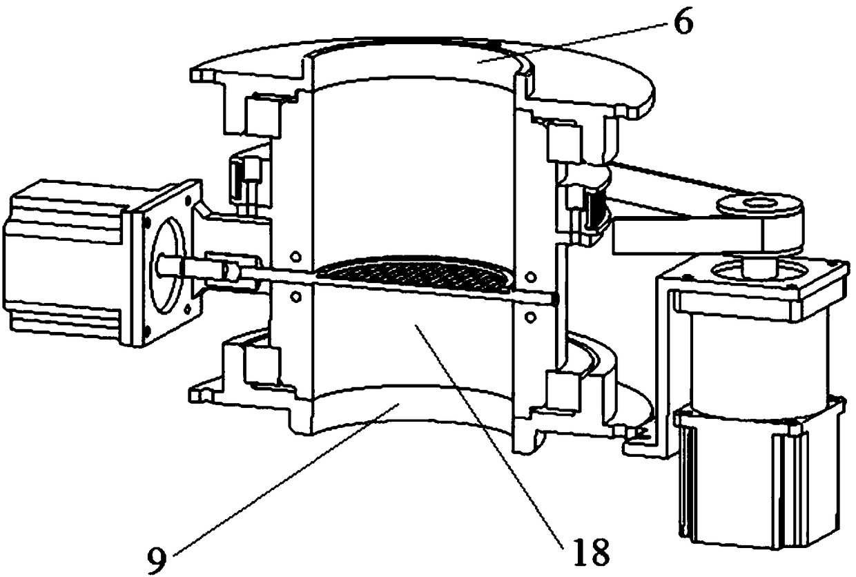 Automatic screening device for sample particles