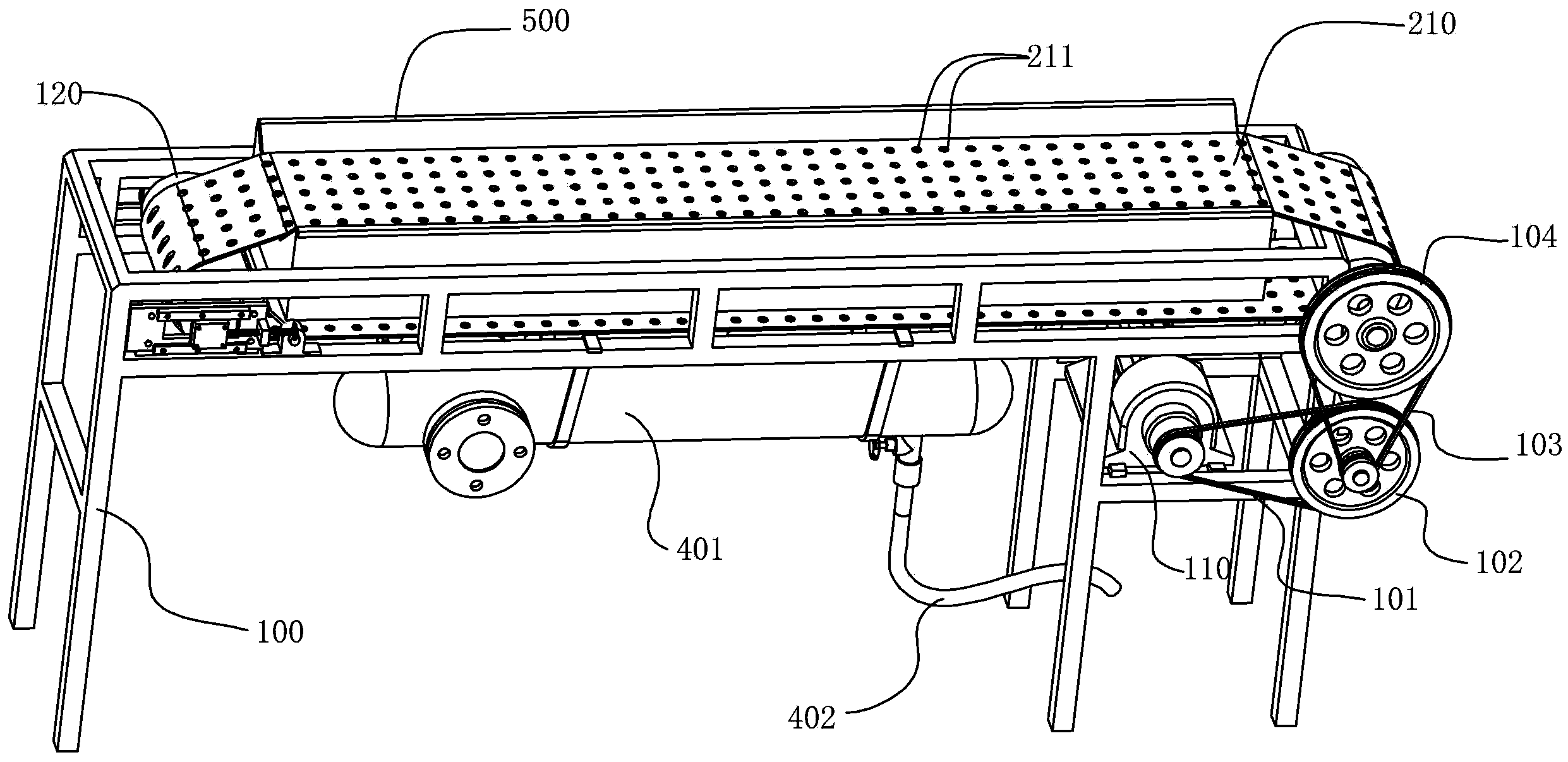 Automatic flour steaming device