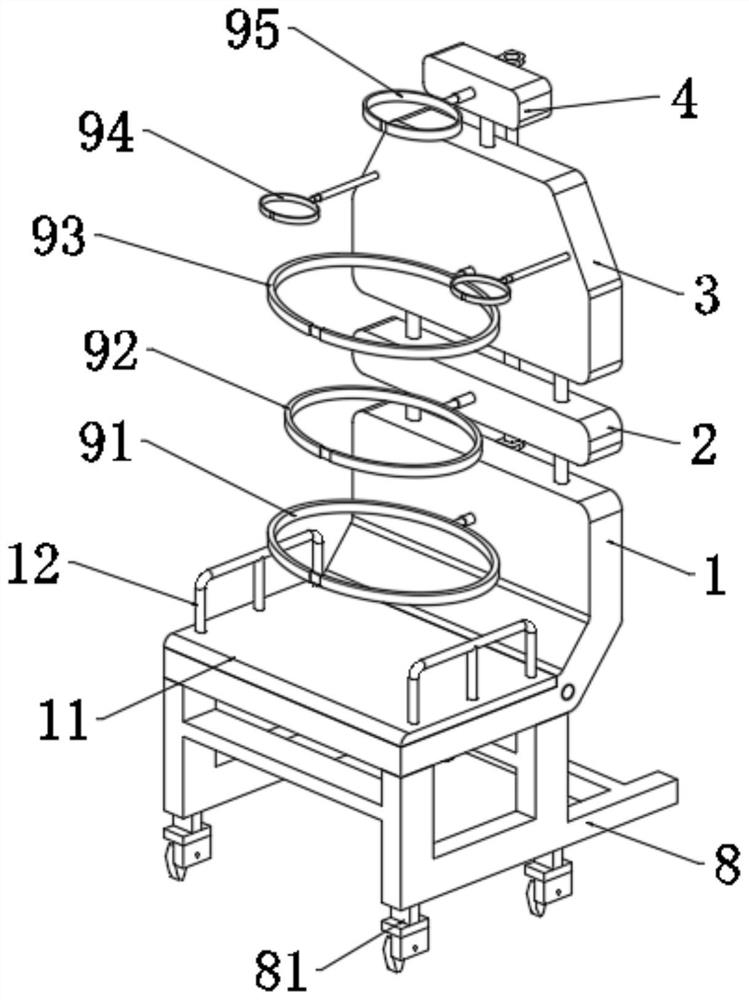 Telescopic treatment robot for spine rehabilitation and use method