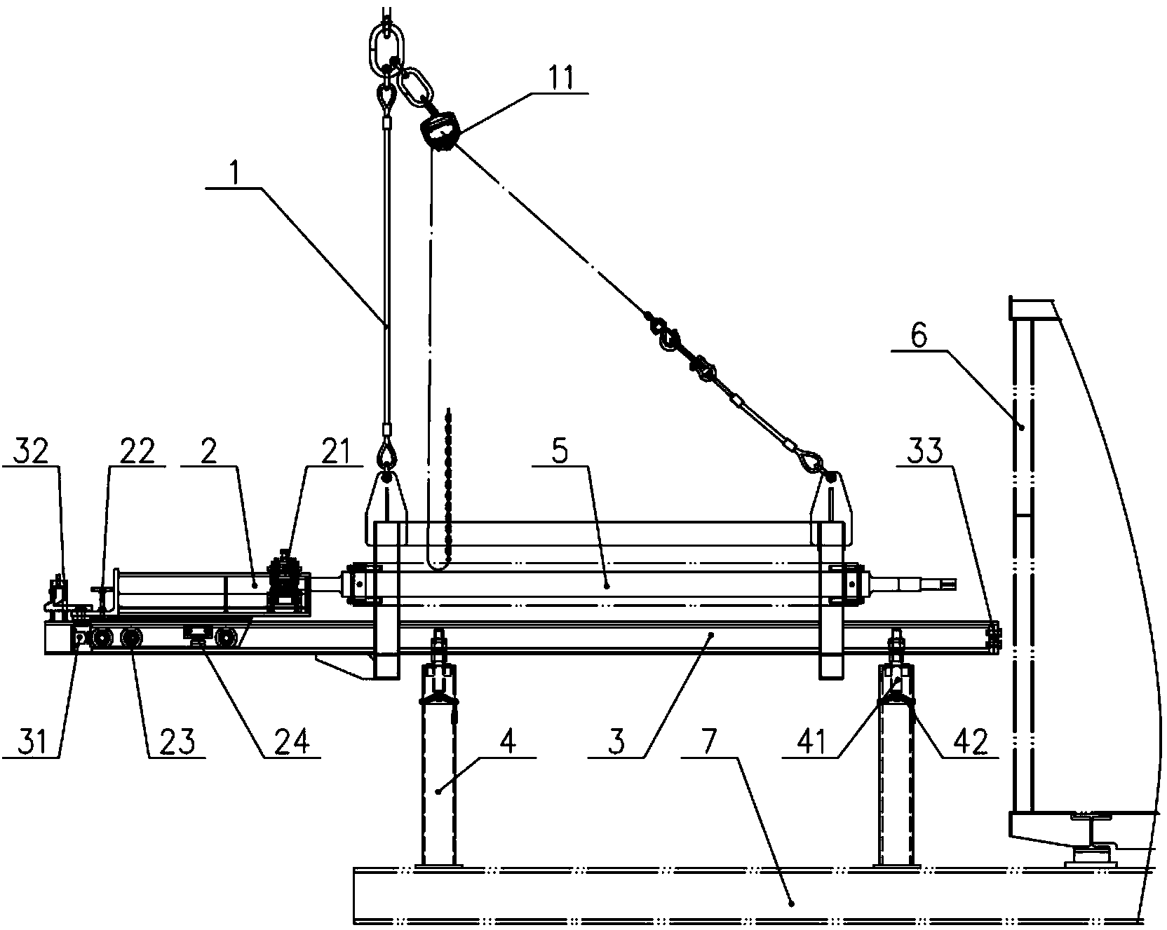 Roller-changing device