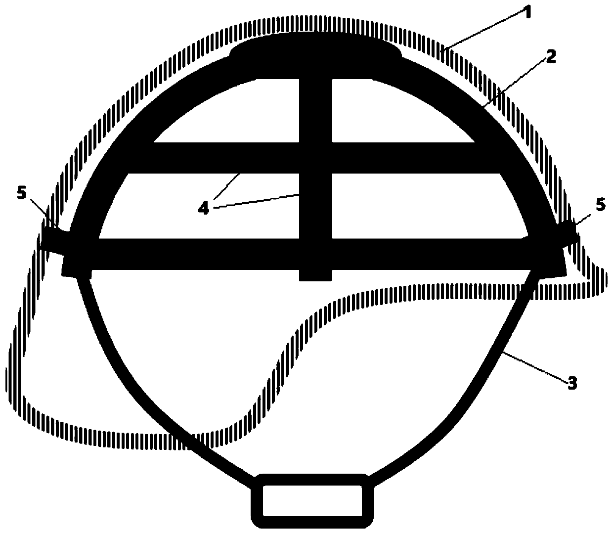 Composite rigid reinforced bulletproof helmet